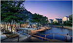夜园林住宅景观效果图