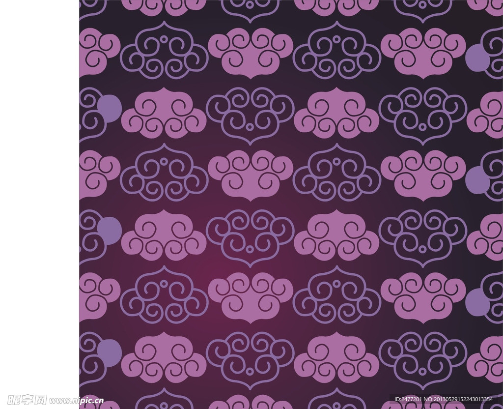 矢量面料印花图