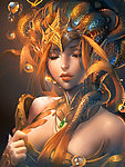 手绘美女