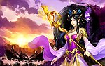 手绘美女