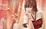 手绘美女