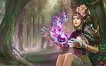 手绘美女