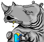 犀牛插画