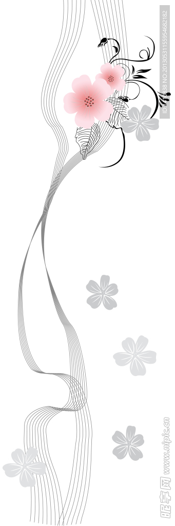 平开门线条花