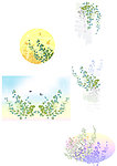 时尚花纹 矢量素材