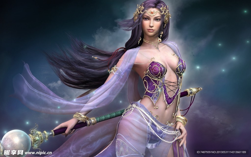 美女魔法师