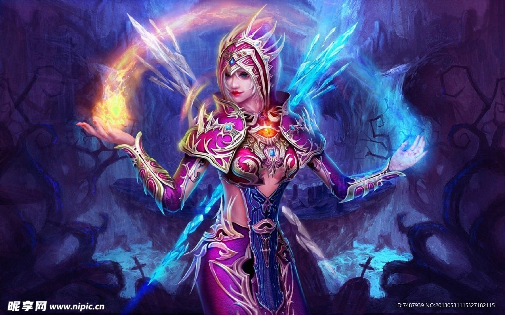 美女魔法师