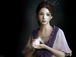 手绘美女
