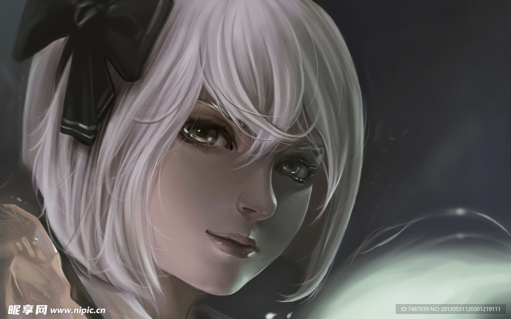 手绘美女