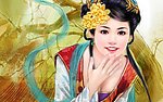 手绘美女