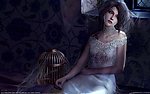 手绘美女