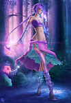 手绘美女