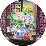工笔画 牡丹