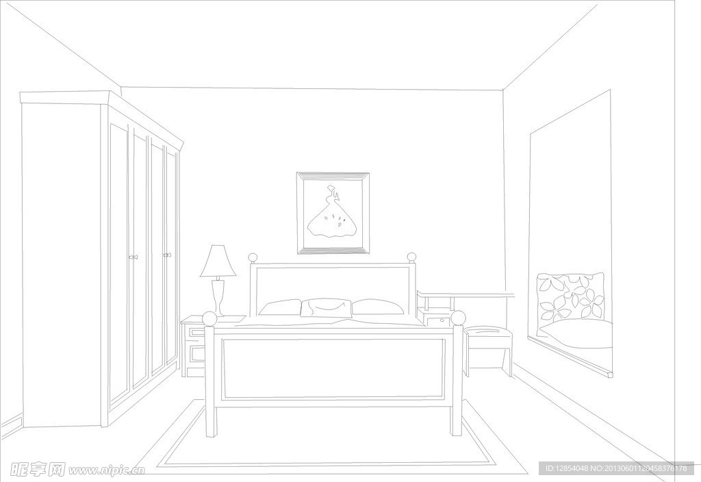 房间简笔画