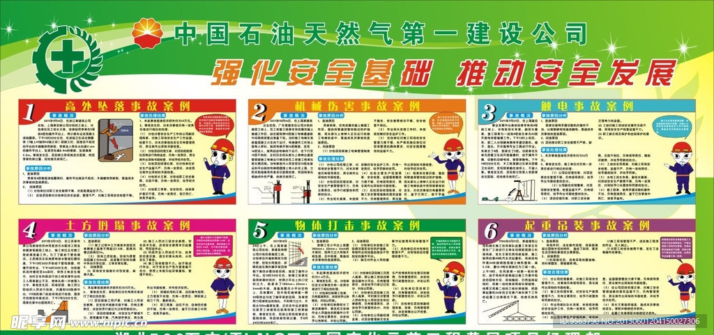 中油一建安全月展板