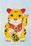 插画 招财猫