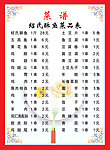 烧烤菜单