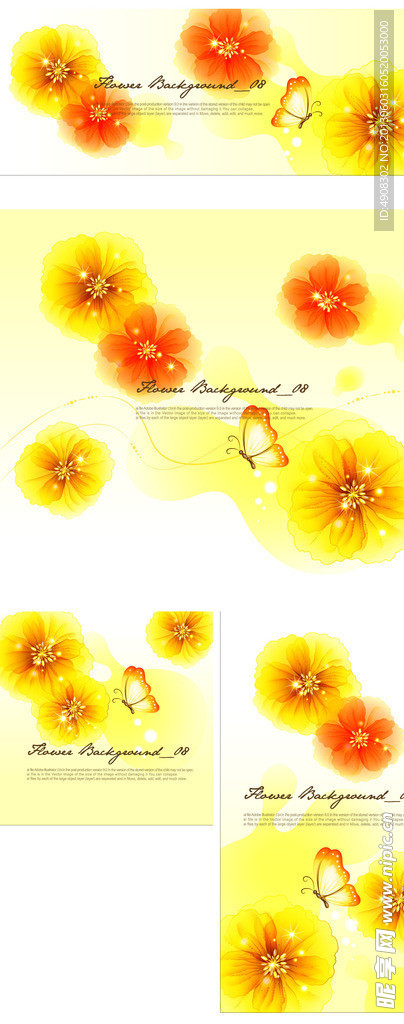 时尚花纹花朵
