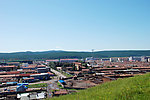 载波站山上眺望根河市