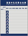 去向牌