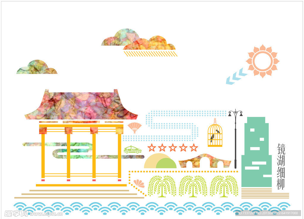 芜湖十景 镜湖细柳
