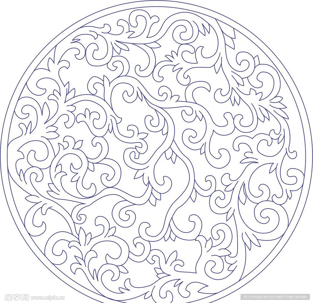 欧式潮流图案