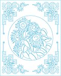 抽象向日葵图案