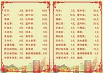 餐单 酒水单