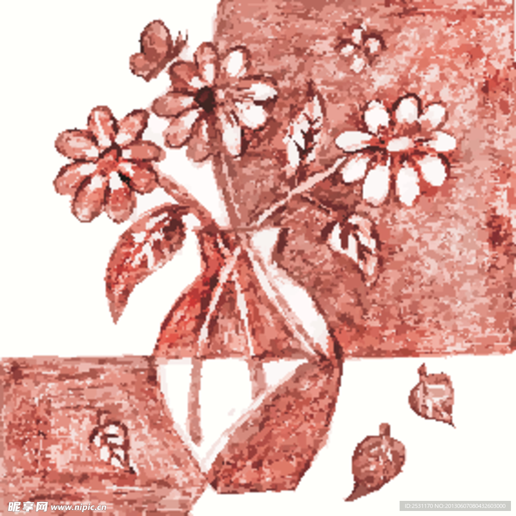 手绘花纹