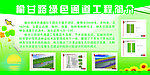 绿色通道建筑展板