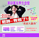 美容养生会馆海报