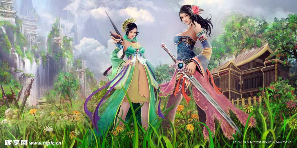 游戏美女