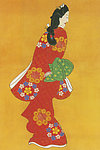 插画 日本女人