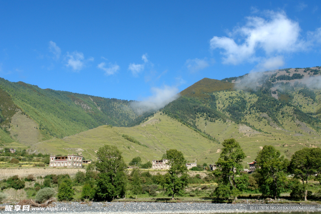 山川 山坡 壮丽风景