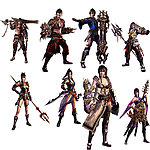 玄武人物分层素材