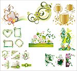 时尚花草元素