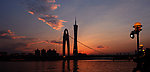 夕照海心