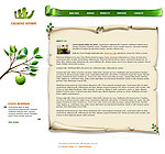 绿色环保网页设计素材下载