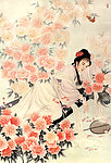 张大千 仕女图