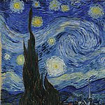 梵高 星空局部