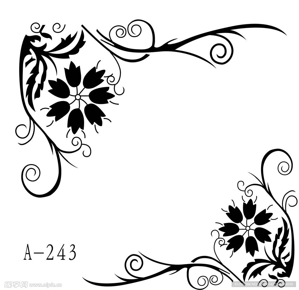 矢量花纹