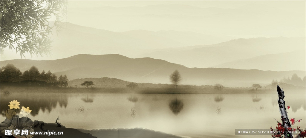 水墨风景 设计