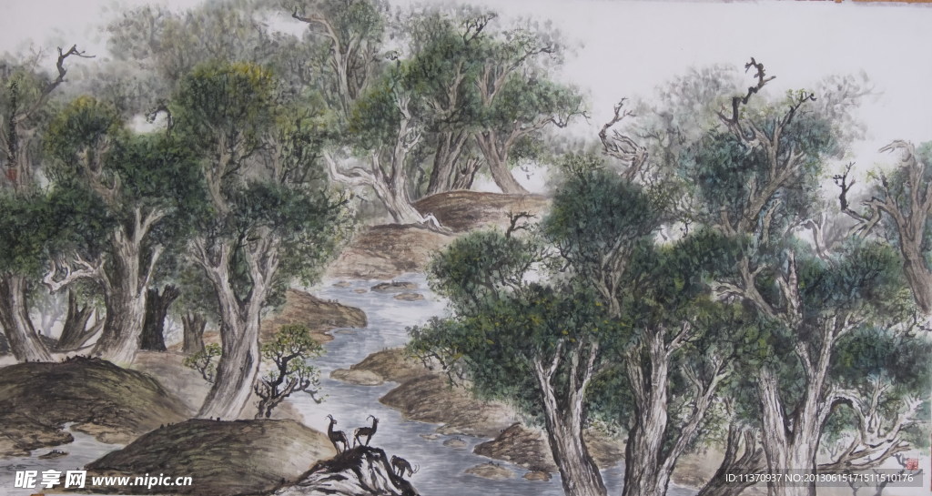 风景工笔画