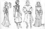 欧洲中世纪服饰插图