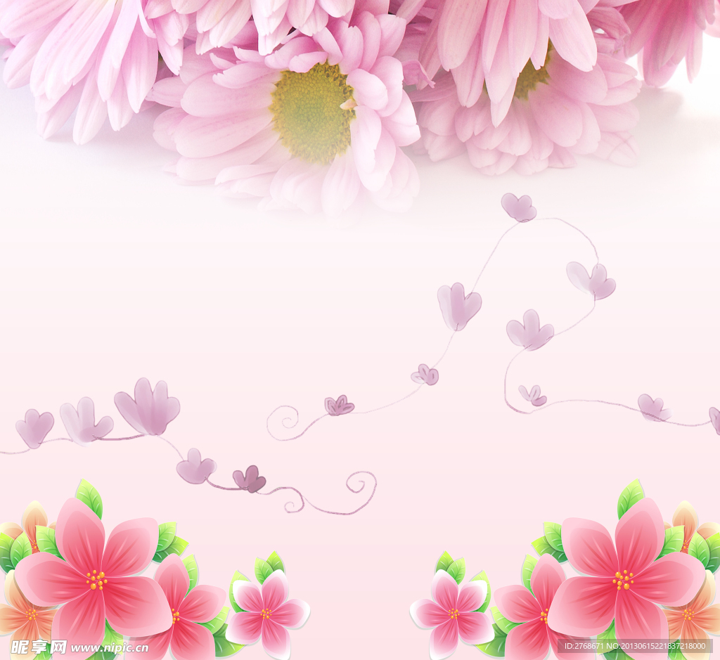 花朵移门