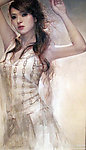 油画美女