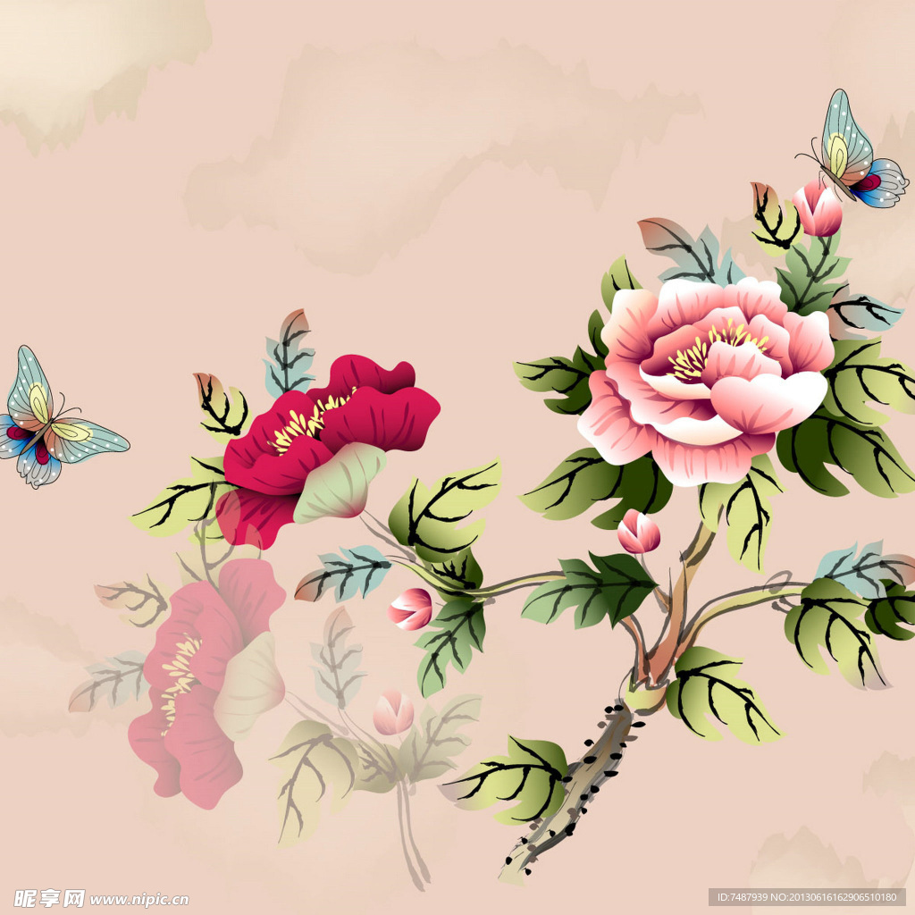 工笔花鸟