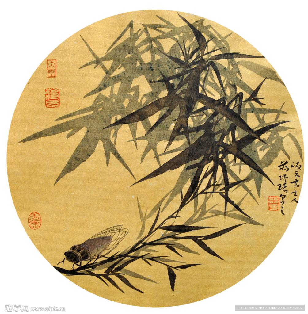国画 竹子