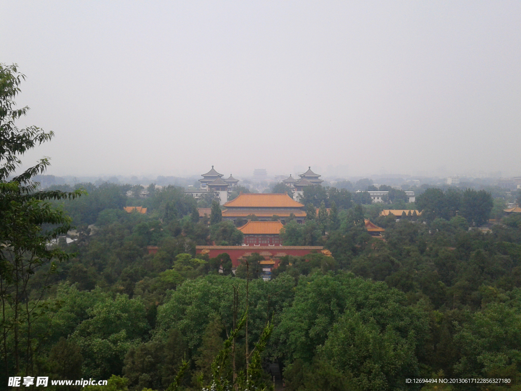 景山看故宫
