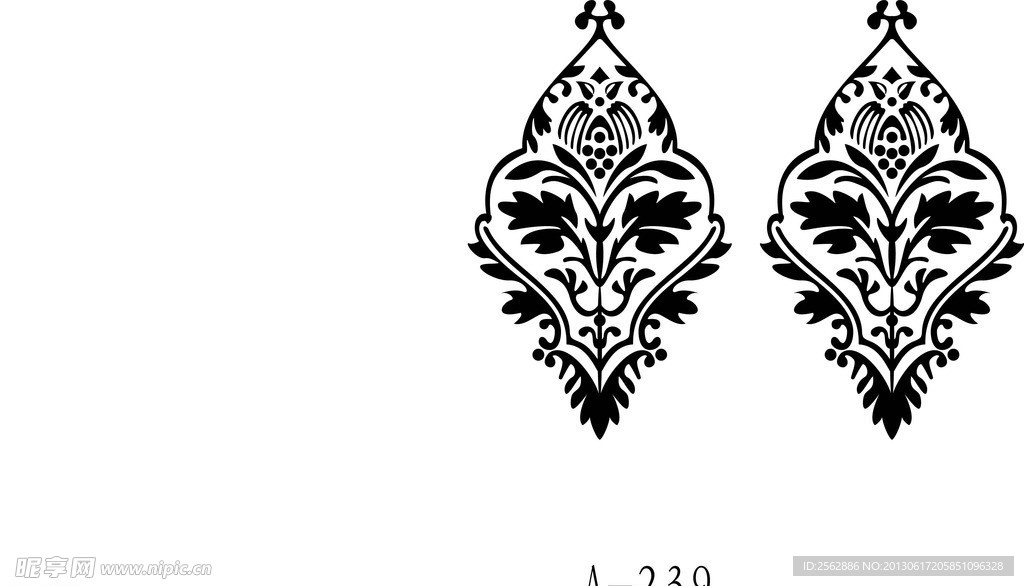 矢量花纹
